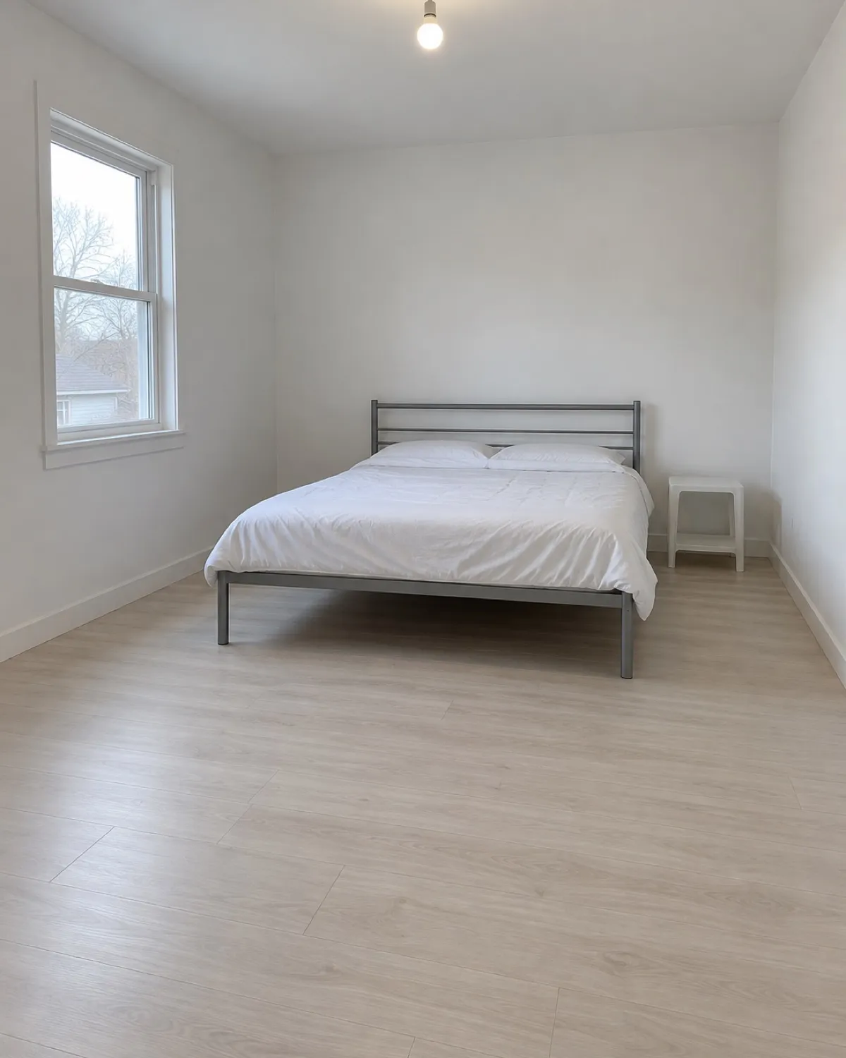 A plain bedroom before redesign
