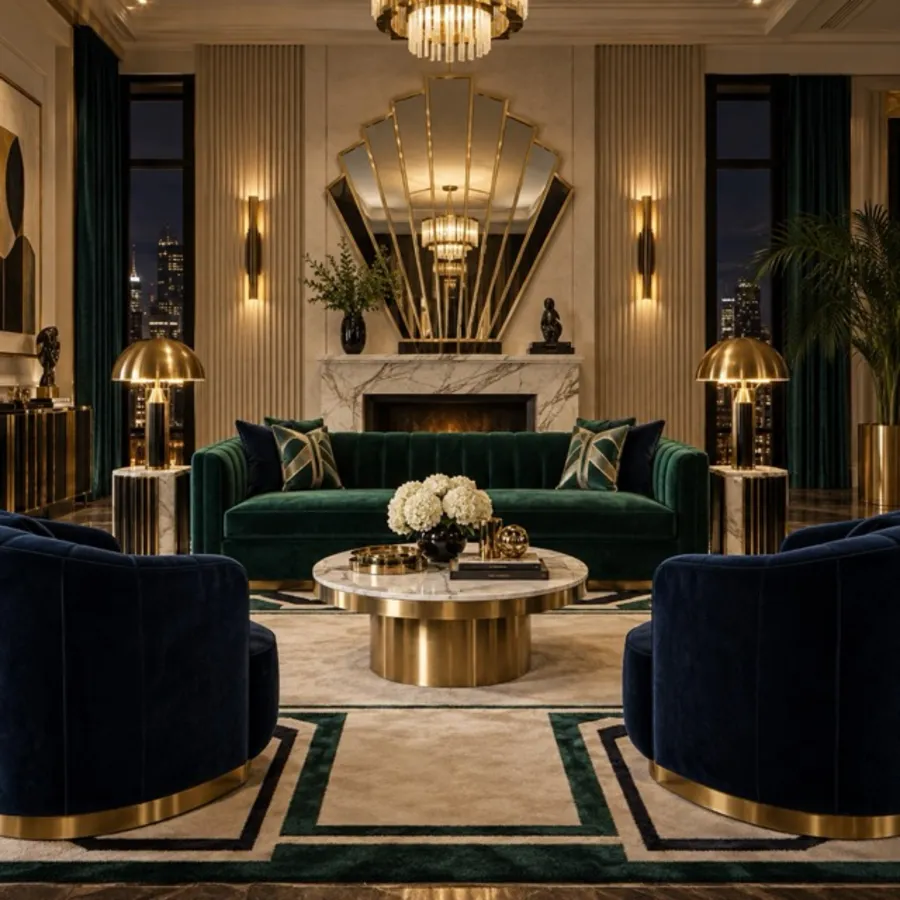 Art Deco interior design style example