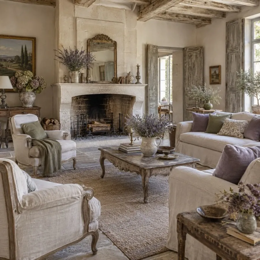 French Country interior design style example